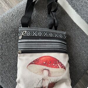 New Charming  Mushroom Print Crossbody Bag,